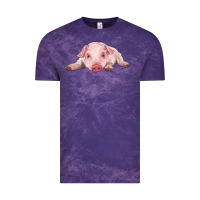 Cloud Purple baby pig Vintage Tee - RanaPortraitStore