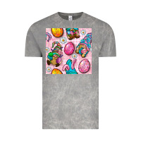 Cloud Rock Easter Gnomies Seamless Pattern Vintage Tee - BundleAndBundleShop