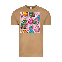 Vintage Camel Easter Gnomies Seamless Pattern Vintage Tee - BundleAndBundleShop