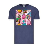 Easter Gnomies Seamless Pattern Vintage Tee | Teevron