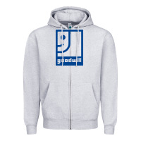 Heather Grey Goodwill Zipper Hoodie - maiPhamDesign