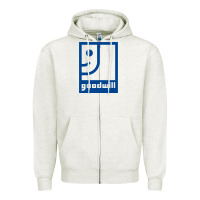 Oatmeal Heather Goodwill Zipper Hoodie - maiPhamDesign