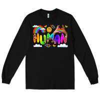 Black human pride Long Sleeve Tee - LillyAllenDesigns