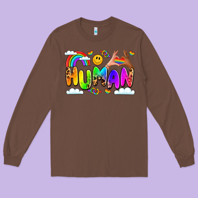 Human Pride Long Sleeve Tee Designed By Lillyallendesigns