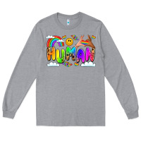 Heather Grey human pride Long Sleeve Tee - LillyAllenDesigns