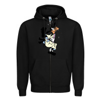 Black day gift for cartoon goofy character Zipper Hoodie - maiPhamDesign