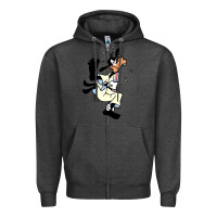 Charcoal Heather day gift for cartoon goofy character Zipper Hoodie - maiPhamDesign