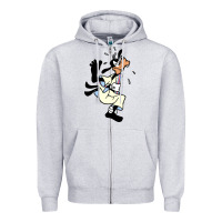 Heather Grey day gift for cartoon goofy character Zipper Hoodie - maiPhamDesign