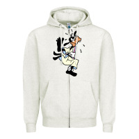 Oatmeal Heather day gift for cartoon goofy character Zipper Hoodie - maiPhamDesign