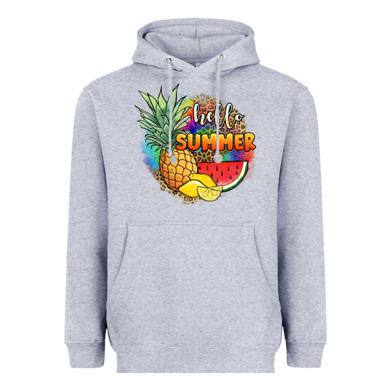 Hello Summer Pineapple Heavyweight Hoodie by JahusDesignShop | Teevron