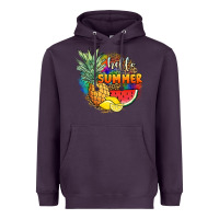 Plum hello summer pineapple Heavyweight Hoodie - JahusDesignShop