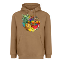Toasted Coconut hello summer pineapple Heavyweight Hoodie - JahusDesignShop