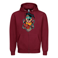 Burgundy animal the goofy movie cartoon Zipper Hoodie - maiPhamDesign