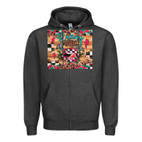 Charcoal Heather racing girl Zipper Hoodie - JahusDesignShop