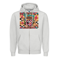 Dove Grey racing girl Zipper Hoodie - JahusDesignShop