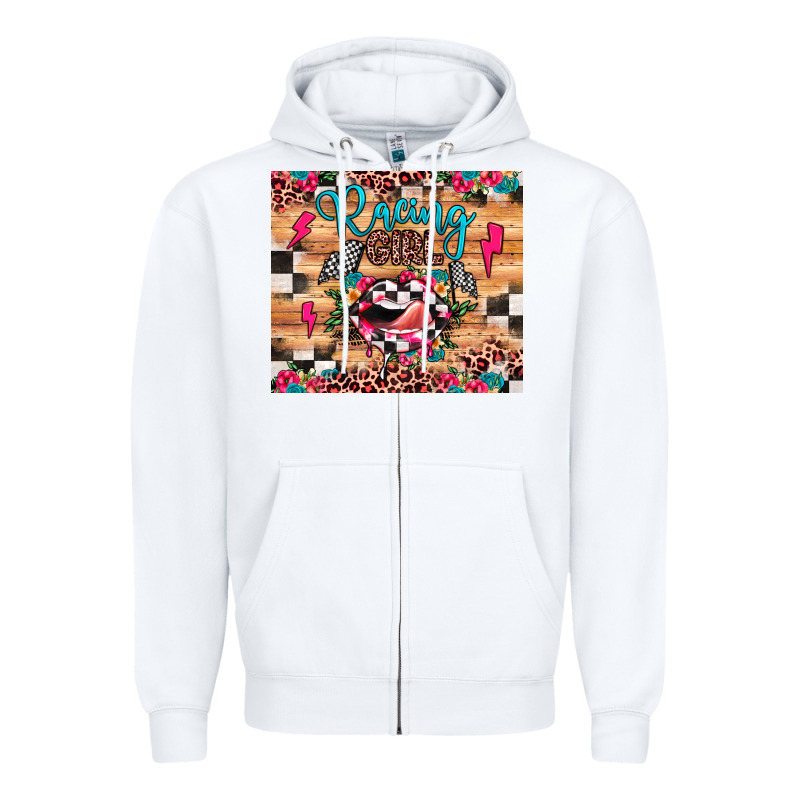 Racing Girl Zipper Hoodie by JahusDesignShop | Teevron