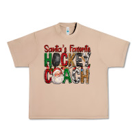 Burro Santa's Favorite Hockey Coach For Christmas Urban Heavy Tee - FaDigitalArtStudio
