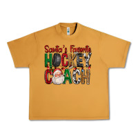 Peanut Butter Santa's Favorite Hockey Coach For Christmas Urban Heavy Tee - FaDigitalArtStudio