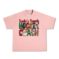 Salmon Santa's Favorite Hockey Coach For Christmas Urban Heavy Tee - FaDigitalArtStudio