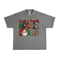 Tornado Santa's Favorite Hockey Coach For Christmas Urban Heavy Tee - FaDigitalArtStudio