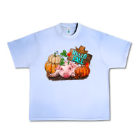 Grape Ice Hello fall pig Urban Heavy Tee - RanaPortraitStore