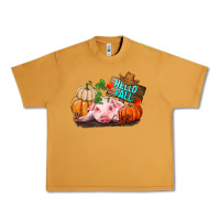 Peanut Butter Hello fall pig Urban Heavy Tee - RanaPortraitStore