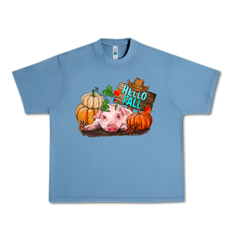 Hello Fall Pig Urban Heavy Tee by RanaPortraitStore | Teevron