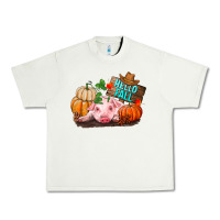 Pistachio Hello fall pig Urban Heavy Tee - RanaPortraitStore