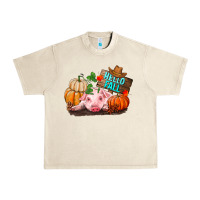 Sandshell Hello fall pig Urban Heavy Tee - RanaPortraitStore
