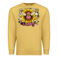 Antique Gold bee happy Premium Sweatshirt - JahusDesignShop