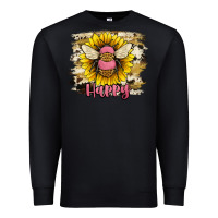 Black bee happy Premium Sweatshirt - JahusDesignShop