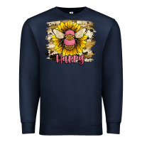 Navy bee happy Premium Sweatshirt - JahusDesignShop