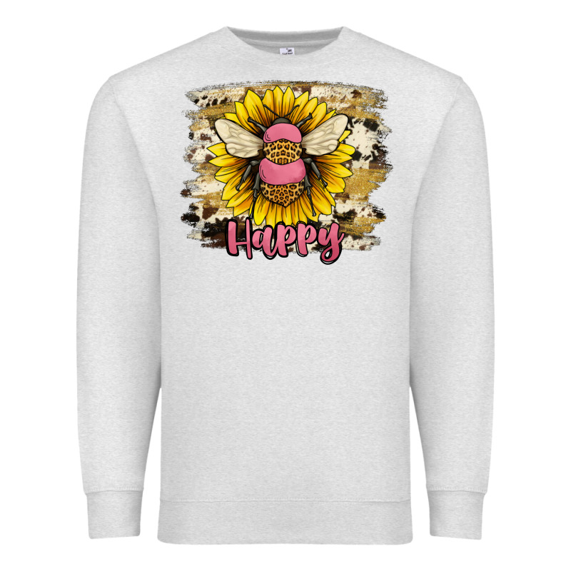Bee Happy Premium Sweatshirt by JahusDesignShop | Teevron