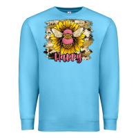 Ocean Blue bee happy Premium Sweatshirt - JahusDesignShop