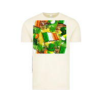 Vintage Arctic Ireland flag with St. Patrick's Day  digital paper Vintage Tee - BundleAndBundleShop