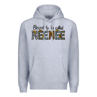 Heather Grey blessed to be called neenee Premium Hoodie - CowhideDigitalArt