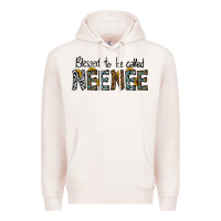 Pale Pink blessed to be called neenee Premium Hoodie - CowhideDigitalArt