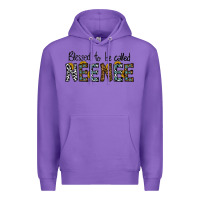 Purple blessed to be called neenee Premium Hoodie - CowhideDigitalArt
