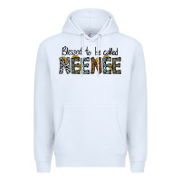 White blessed to be called neenee Premium Hoodie - CowhideDigitalArt
