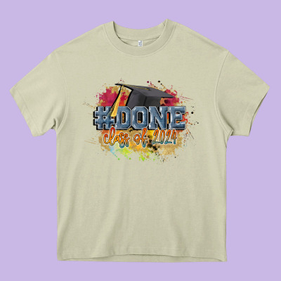 #done Class Of 2024 Heavy Core Tee Designed By Cowgirlartshop