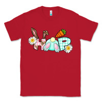 Red Hop bunny Easter Day Classic Tee - CowGirlArtShop