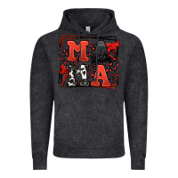 Vintage Black Wrestling mama red and black Vintage Hoodie - LillyAllenDesigns