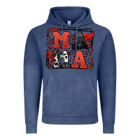 Vintage Denim Wrestling mama red and black Vintage Hoodie - LillyAllenDesigns