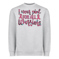 Heather Grey i wear pink for all warriors Heavyweight Sweatshirt - JahusDesignShop