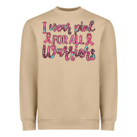 I Wear Pink For All Warriors Heavyweight Sweatshirt | Teevron