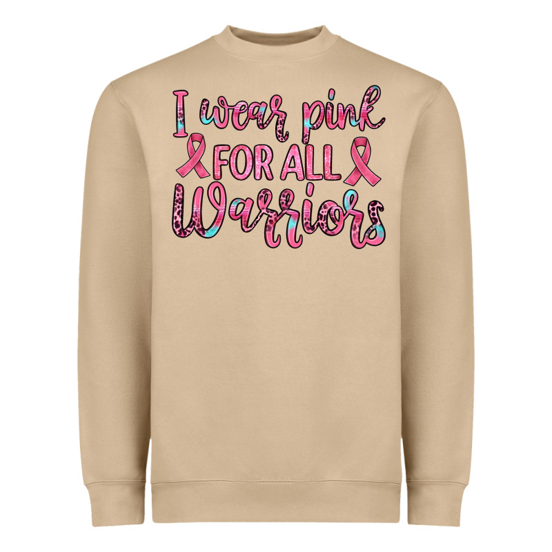 I Wear Pink For All Warriors Heavyweight Sweatshirt by JahusDesignShop | Teevron