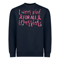 Navy i wear pink for all warriors Heavyweight Sweatshirt - JahusDesignShop