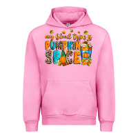 Fuchsia Pink My blood type is pumpkin spice Urban Hoodie - RanaPortraitStore
