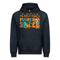 Navy My blood type is pumpkin spice Urban Hoodie - RanaPortraitStore
