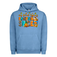 Pigment Pebble Blue My blood type is pumpkin spice Urban Hoodie - RanaPortraitStore